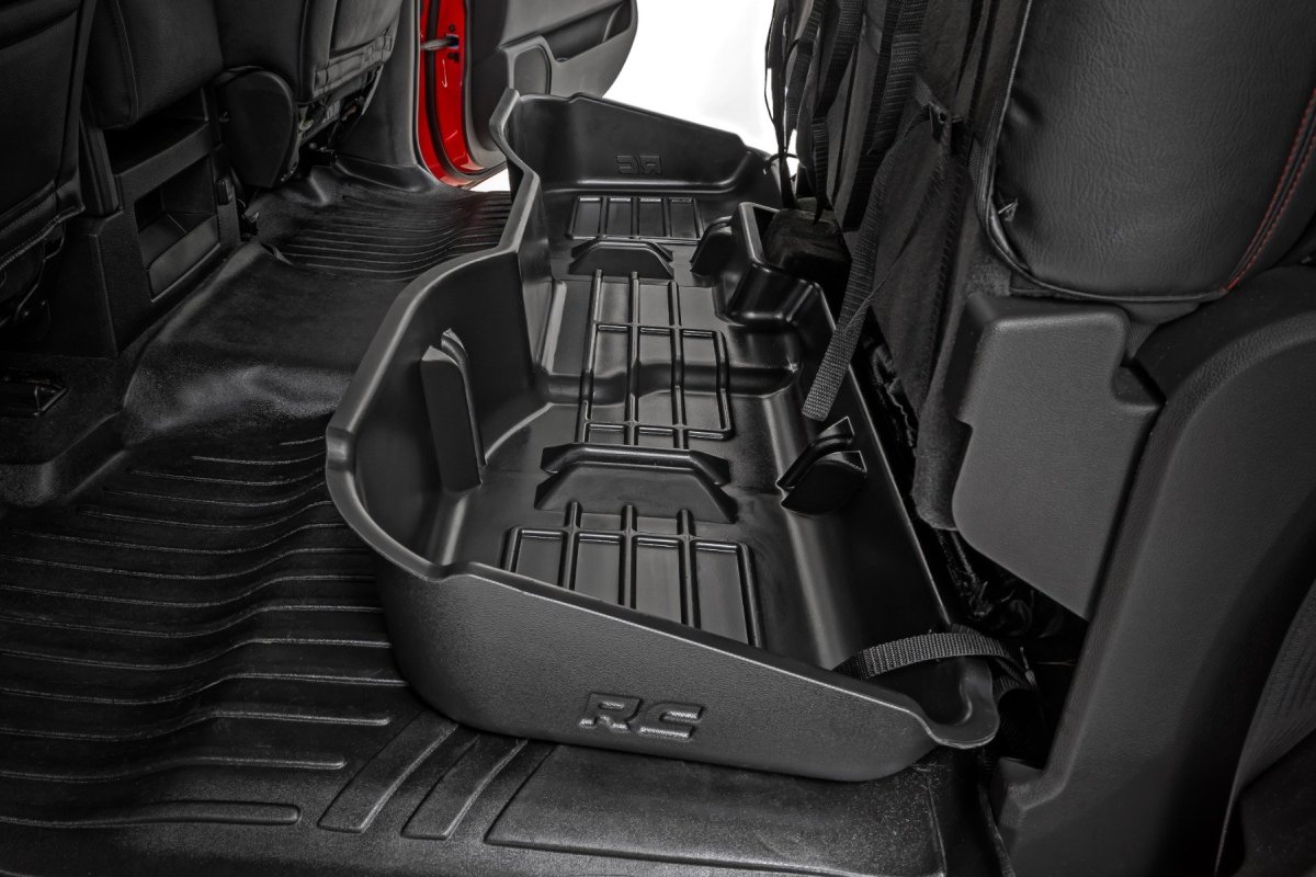 Chevrolet Silverado 3500 HD Under Seat Storage - Rear - Rough Country - Custom-Fit - '15-'19